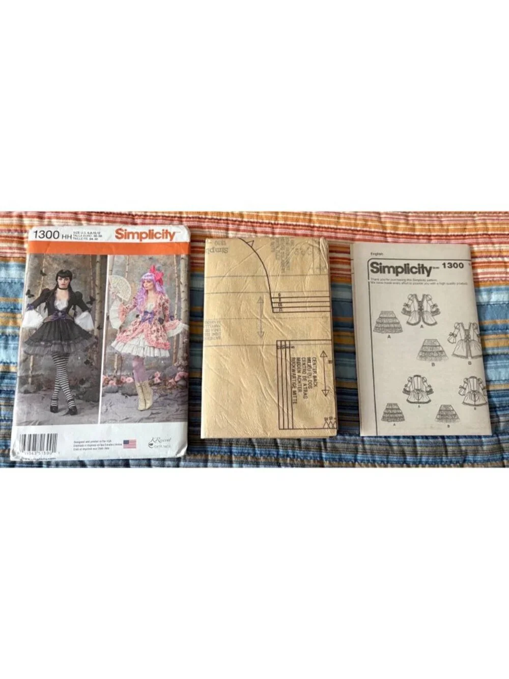 Simplicity 1300 Misses Sexy Gothic Victorian Costume Sewing Pattern Sizes 6-12